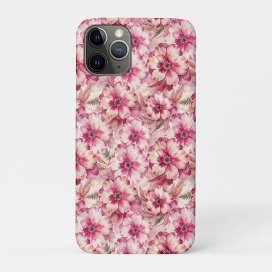 Pink Tie Dye Floral Case-Mate iPhone Hülle (Rückseite)