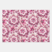 Pink Tie Dye Floral Geschenkpapier Set (Vorderseite 2)