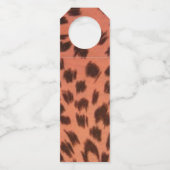 PINK TIERDRUCK FLASCHENANHÄNGER (Vorderseite)