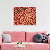 PINK TIERDRUCK LEINWANDDRUCK (Insitu (Wohnzimmer))