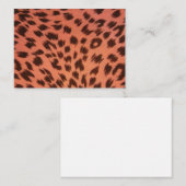 PINK TIERDRUCK MITTEILUNGSKARTE (Vorne/Hinten)