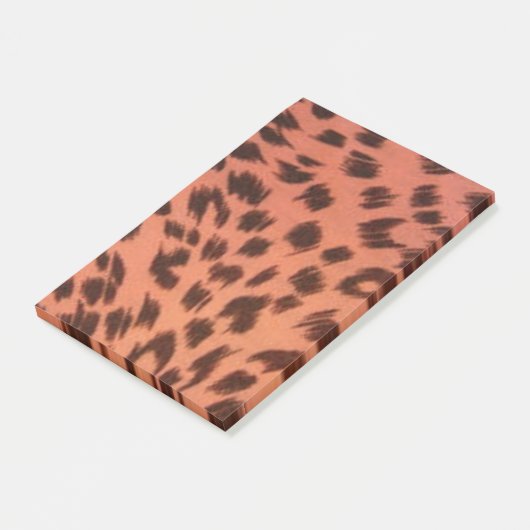 PINK TIERDRUCK POST-IT KLEBEZETTEL (angewinkelt)