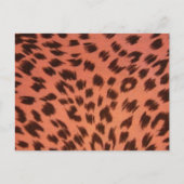 PINK TIERDRUCK POSTKARTE (Vorderseite)