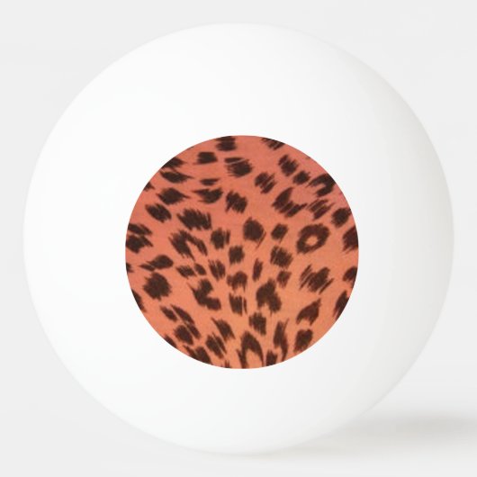 PINK TIERDRUCK TISCHTENNISBALL (Vorderseite)