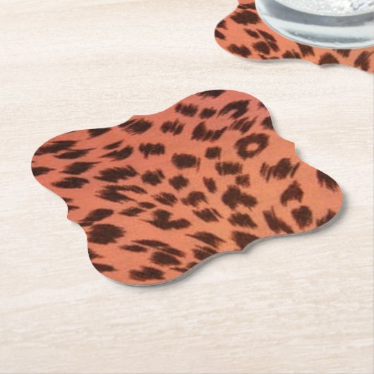 PINK TIERDRUCK UNTERSETZER (angewinkelt)