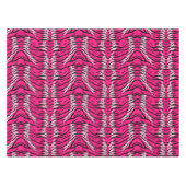 Pink Tiger Animal Skin Pattern Design  Tischdecke (Vorderseite (Horizontal))