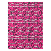 Pink Tiger Animal Skin Pattern Design  Tischdecke (Vorderseite)