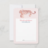 Pink Tiger Baby Showkarte Einladung (Vorderseite)