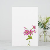 Pink Tiger Lily Stationery Briefpapier (Stehend Vorderseite)