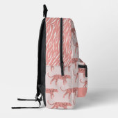 Pink Tiger Pattern Rosa Bedruckter Rucksack (Links)