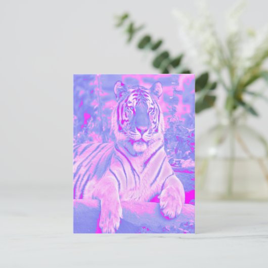 Pink Tiger Postkarte (Stehend Vorderseite)