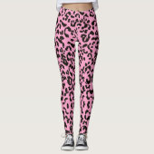 Pink Tiger Print Leggings (Vorderseite)
