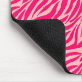 Pink Tiger Stripes Tiermuster Mousepad (Ecke)