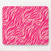 Pink Tiger Stripes Tiermuster Mousepad (Vorne)
