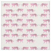 Pink Tigers Pattern Stoff (Nahaufnahme)