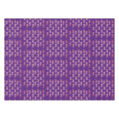 Pink Tigers Pattern Tischdecke (Vorderseite (Horizontal))