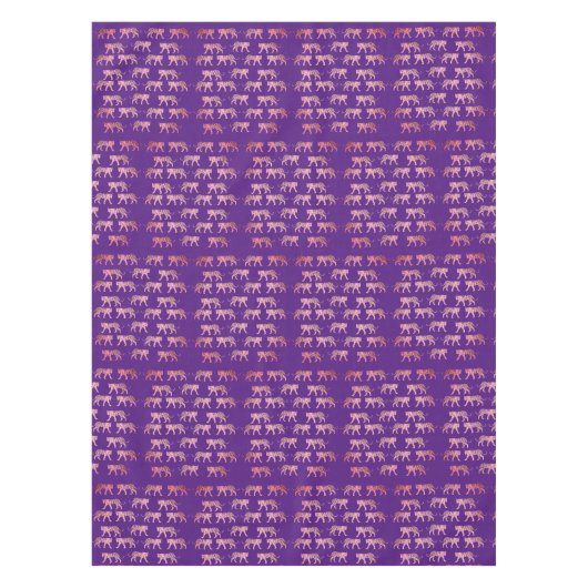 Pink Tigers Pattern Tischdecke (Vorderseite)