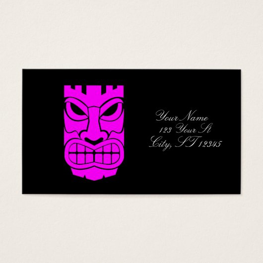 Pink Tiki Skulptur Thunder_Cove (Vorderseite)