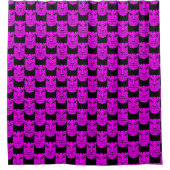 Pink Tiki Skulptur Thunder_Cove Duschvorhang (Vorderseite)