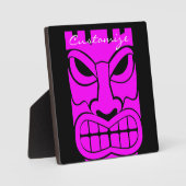 Pink Tiki Skulptur Thunder_Cove Fotoplatte (Vorderseite)