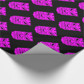 Pink Tiki Skulptur Thunder_Cove Geschenkpapier (Ecke)