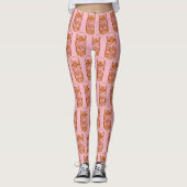 Pink Tiki Skulptur Thunder_Cove Leggings (Vorderseite)