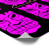 Pink Tiki Skulptur Thunder_Cove Poster (Ecke)
