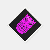 Pink Tiki Skulptur Thunder_Cove Serviette (Ecke)