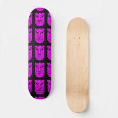 Pink Tiki Skulptur Thunder_Cove Skateboard (Vorderseite)