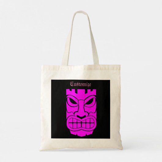 Pink Tiki Skulptur Thunder_Cove Tragetasche (Rückseite)