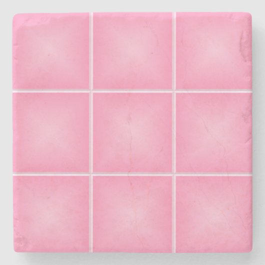 Pink-Tile-Effekt Steinuntersetzer (Vorderseite)