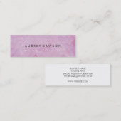 Pink Tile Grunge Pattern Mini Visitenkarte (Vorne/Hinten)