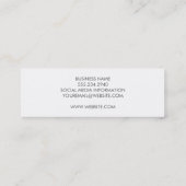 Pink Tile Grunge Pattern Mini Visitenkarte (Rückseite)