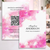 Pink-Tinte-Visitenkarte Visitenkarte