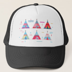 pink tipi truckerkappe