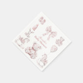 Pink Toile De Jouy Toys Kinderdusche Serviette (Ecke)