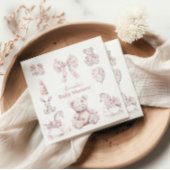 Pink Toile De Jouy Toys Kinderdusche Serviette