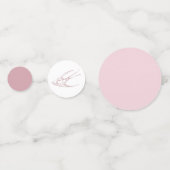 Pink Toile Wedding Table Confetti Chinoiserie Konfetti (Rückseiten)