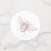 Pink Toile Wedding Table Confetti Chinoiserie Konfetti (Klein Vorderseite)