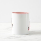 Pink-Tone-Kaffee-Cup mit Niedlicher Girlanform Tasse (Zentrum)