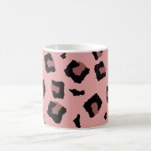 Pink Tone Leopard Nahtloses Muster Kaffeetasse (Mittel)