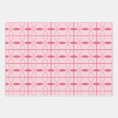 Pink Tone Wrapping Paper in Set von 3 Designs Geschenkpapier Set (Vorderseite 2)