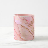 Pink Tones in Clouds of Ink With Gold Tasse (Zentrum)