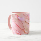 Pink Tones in Clouds of Ink With Gold Tasse (Vorderseite Links)