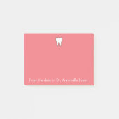 Pink Tooth personalisieren Post-it Klebezettel (Vorderseite)