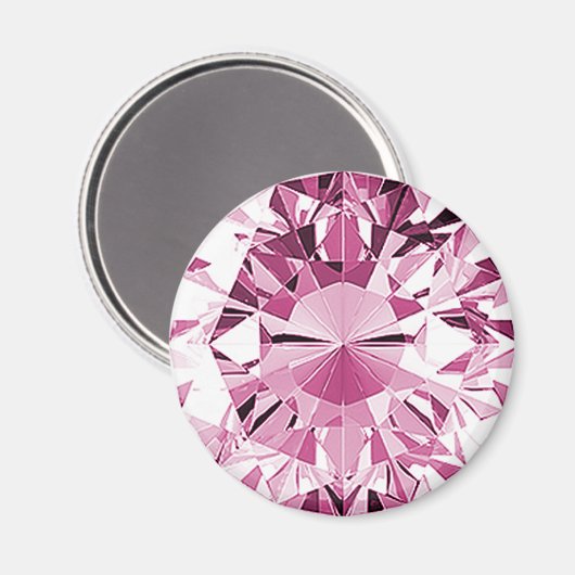 Pink Topaz Magnet (Vorderseite/Rückseite)