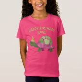Pink Tortoise Birthday Shirt | Turtle Birthday (Vorderseite)