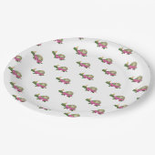 Pink Tortoise Birthday Teller | Girl Turtle Party (Schrägansicht)