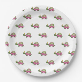 Pink Tortoise Birthday Teller | Girl Turtle Party