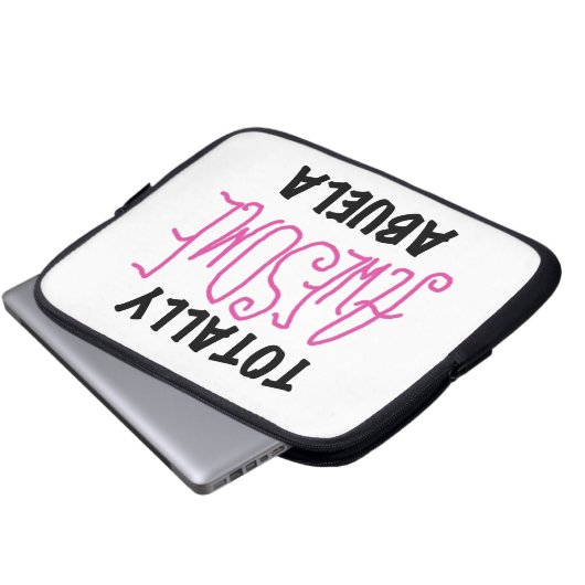 Pink Total Phantastisch Abuela Geschenke Laptopschutzhülle (Vorne Knopf)